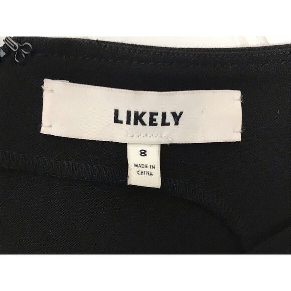 Likely Black Cut Out Sleeveless Mini Dress Size 8 - Picture 11 of 13